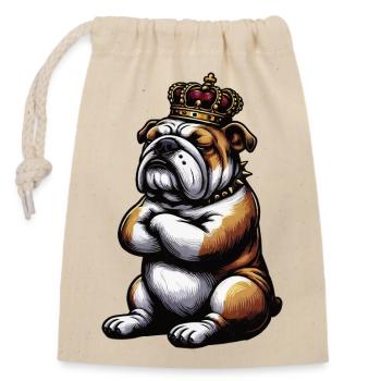 English Bulldog Bully Bully Owner Bullyfan - Closable cotton gift bag (14x20cm) - nature - Front