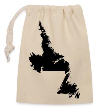 Terranova map - Closable cotton gift bag (14x20cm) - nature - Front