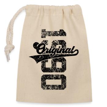 36E ANNIVERSAIRE ORIGINAL 1990 - Sac cadeau en coton avec cordon (14 x 20 cm) - nature - Devant