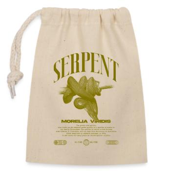 Grüner Baum Python Modern Reptile Keeper Streetwear - Verschließbarer Geschenkbeutel aus Baumwolle (14x20cm) - Natur - Vorne