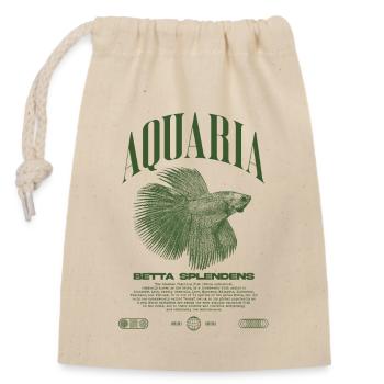 Betta Fish Keeper Moderne Streetwear - Verschließbarer Geschenkbeutel aus Baumwolle (14x20cm) - Natur - Vorne