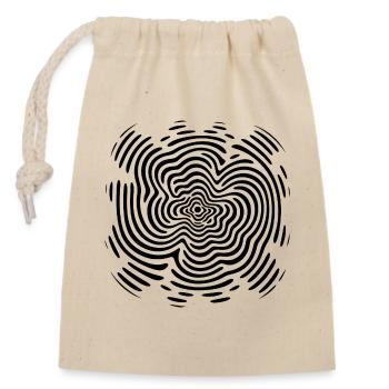 Chladni Oscillation : votre style, votre élégance - Sac cadeau en coton avec cordon (14 x 20 cm) - nature - Devant