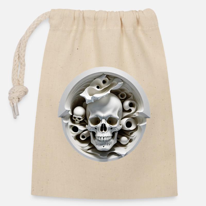 Consciousness - Closable cotton gift bag (14x20cm) - nature
