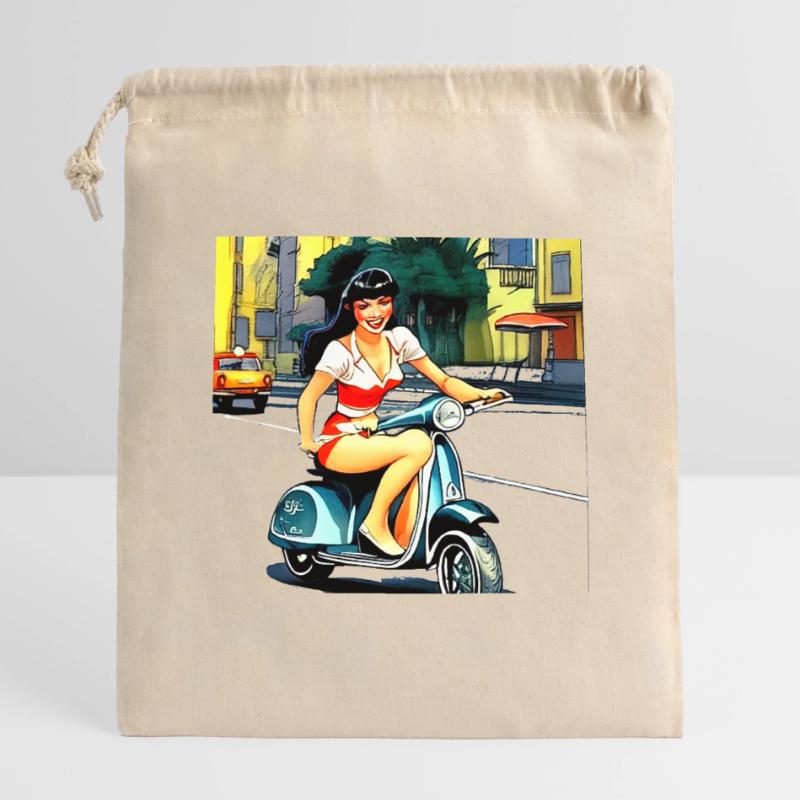 Roller Verschließbarer Geschenkbeutel aus Baumwolle (14x20cm)