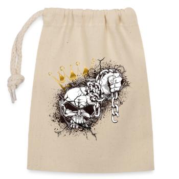 Couronne du roi - Sac cadeau en coton avec cordon (14 x 20 cm) - nature - Devant