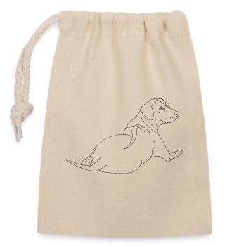 Rhodesian Ridgeback - Verschließbarer Geschenkbeutel aus Baumwolle (14x20cm) - Natur - Vorne