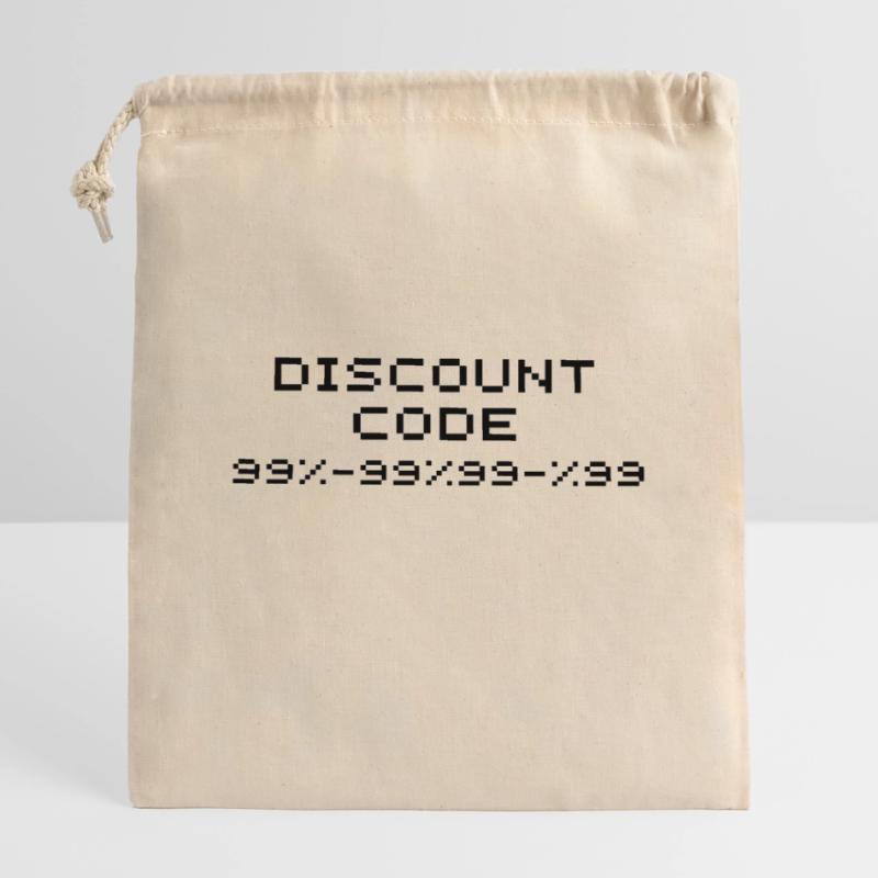 Code de réduction/code de rabais 99 Sac cadeau en coton avec cordon (14 x 20 cm)