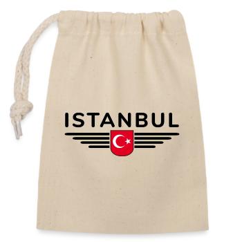 Turkey Ankara Türkiye Istanbul T Shirt Design - Closable cotton gift bag (14x20cm) - nature - Front