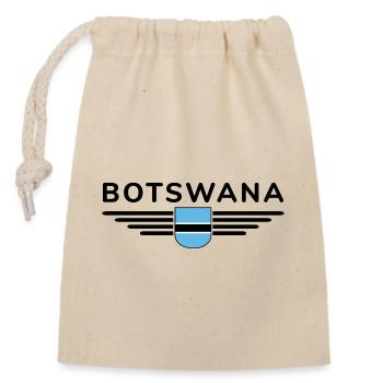 Botswana T-Shirt für Fans - Verschließbarer Geschenkbeutel aus Baumwolle (14x20cm) - Natur - Vorne