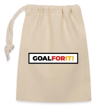 Deutsche Sport Mannschaften - Goal For It! Box - Verschließbarer Geschenkbeutel aus Baumwolle (14x20cm) - Natur - Vorne
