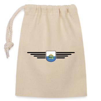 I Love San Marino, Elegance Style Design T-Shirt - Closable cotton gift bag (14x20cm) - nature - Front