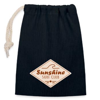 Sunshine Surf Club - Verschließbarer Geschenkbeutel aus Baumwolle (14x20cm) - Navy - Vorne
