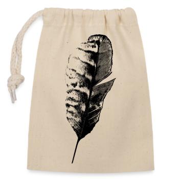 Pen Writing nib - Closable cotton gift bag (14x20cm) - nature - Front