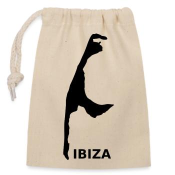 Sylt, right? - Closable cotton gift bag (14x20cm) - nature - Front