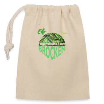 Beltane E 35 - Closable cotton gift bag (14x20cm) - nature - Front