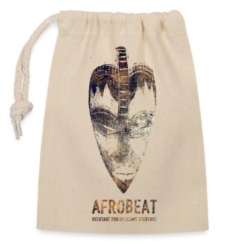 Afrobeat Maskierter Grunge - Verschließbarer Geschenkbeutel aus Baumwolle (14x20cm) - Natur - Vorne