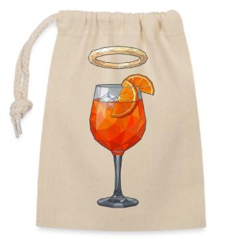 holy aperoly - Closable cotton gift bag (14x20cm) - nature - Front