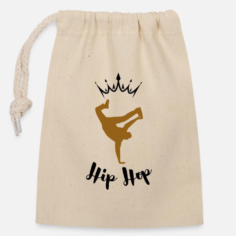 Dancer Breakdance - Closable cotton gift bag (14x20cm) - nature