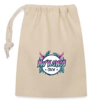 Mykonos Crew Coloré - Sac cadeau en coton avec cordon (14 x 20 cm) - nature - Devant