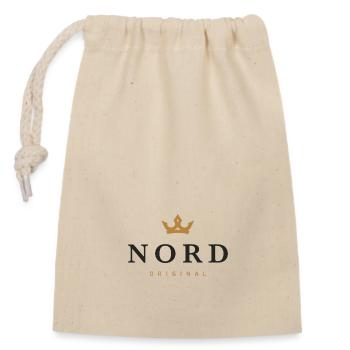 Logo original de la famille Nord - Sac cadeau en coton avec cordon (14 x 20 cm) - nature - Devant