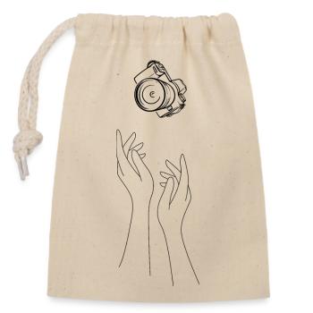 Addict photography - Closable cotton gift bag (14x20cm) - nature - Front