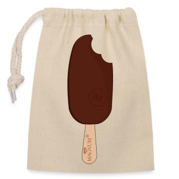 MAGNUM ice cream tshirt - Closable cotton gift bag (14x20cm) - nature - Front