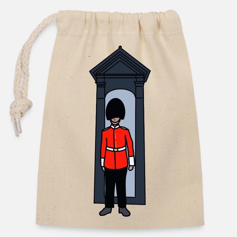 Guard - Closable cotton gift bag (14x20cm) - nature