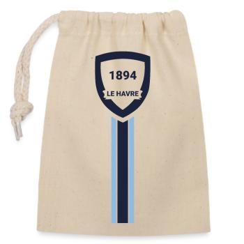 Le Havre football club - Sac cadeau en coton avec cordon (14 x 20 cm) - nature - Devant