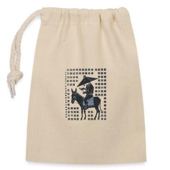 Sagesse traditionnelle et sérénité dans la vie quotidienne - Sac cadeau en coton avec cordon (14 x 20 cm) - nature - Devant
