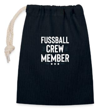 Fussball Crew - Verschließbarer Geschenkbeutel aus Baumwolle (14x20cm) - Navy - Vorne