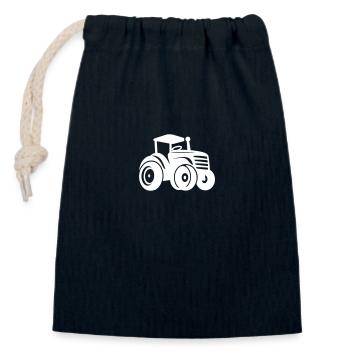 Traktor Landwirtschaft - Verschließbarer Geschenkbeutel aus Baumwolle (14x20cm) - Navy - Vorne