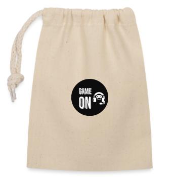Game on - Closable cotton gift bag (14x20cm) - nature - Front