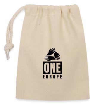 Une seule Europe - Sac cadeau en coton avec cordon (14 x 20 cm) - nature - Devant