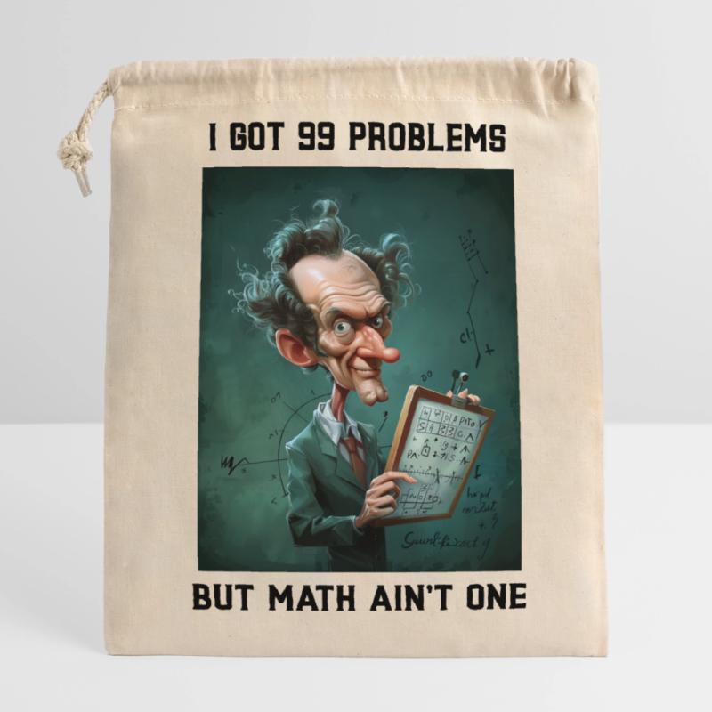 I got 99 Problems but Math ain't One Closable cotton gift bag (14x20cm)