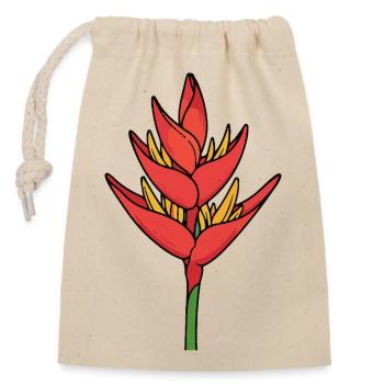 Lotus berthelotii - Verschließbarer Geschenkbeutel aus Baumwolle (14x20cm) - Natur - Vorne