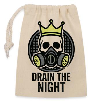 Underground - Skeleton King - Lass die Nacht trocken - Verschließbarer Geschenkbeutel aus Baumwolle (14x20cm) - Natur - Vorne