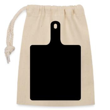 Chopping board - Closable cotton gift bag (14x20cm) - nature - Front