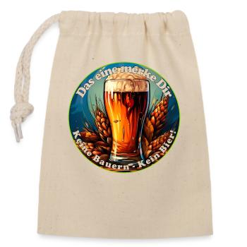 Remember one thing, no peasants, no beer - Closable cotton gift bag (14x20cm) - nature - Front
