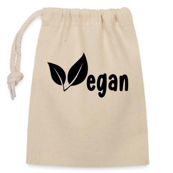 Vegan Plant Based Health Healing Detox - Sac cadeau en coton avec cordon (14 x 20 cm) - nature - Devant