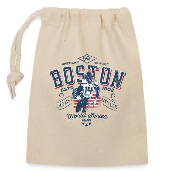 Boston classic world series MASS V2 - Sac cadeau en coton avec cordon (14 x 20 cm) - nature - Devant