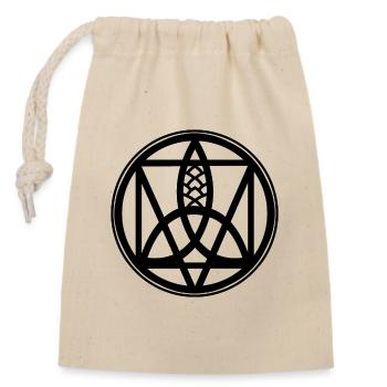 AEP Tous les éléments de puissance - Sac cadeau en coton avec cordon (14 x 20 cm) - nature - Devant