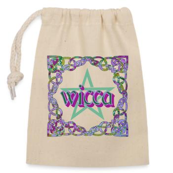 Cadre Celtique Wicca E 230 - Sac cadeau en coton avec cordon (14 x 20 cm) - nature - Devant