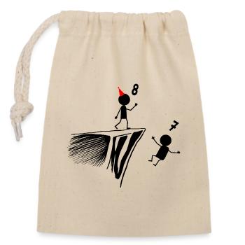 8th Birthday, 8 Year Old Gift, 8 Year Old, 8 Year Old Humor - Closable cotton gift bag (14x20cm) - nature - Front