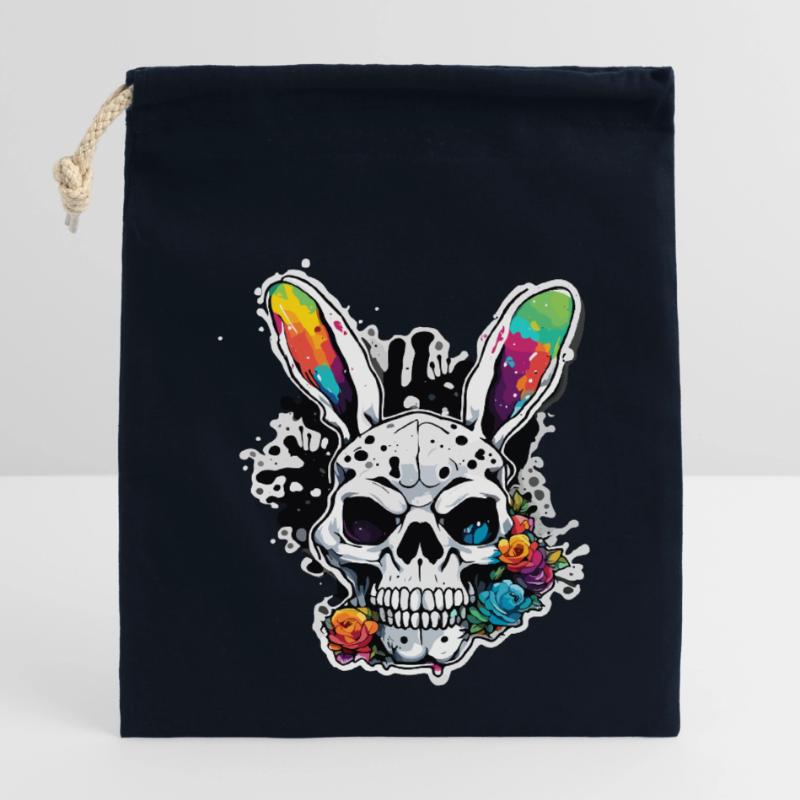 Easter Bunny / Easter / Eggs / Holidays / Easter Closable cotton gift bag (14x20cm)