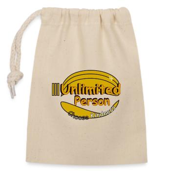 Choose Kindness - Closable cotton gift bag (14x20cm) - nature - Front