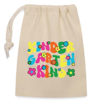 Je suis un enfant de maternelle maternelle licorne - Sac cadeau en coton avec cordon (14 x 20 cm) - nature - Devant