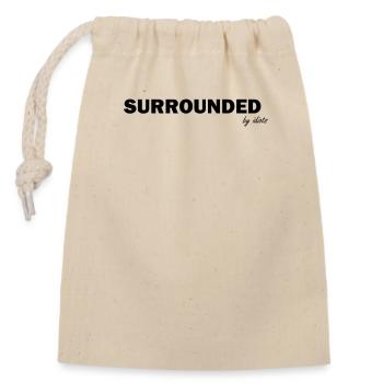 Entouré d'idiots - Sac cadeau en coton avec cordon (14 x 20 cm) - nature - Devant