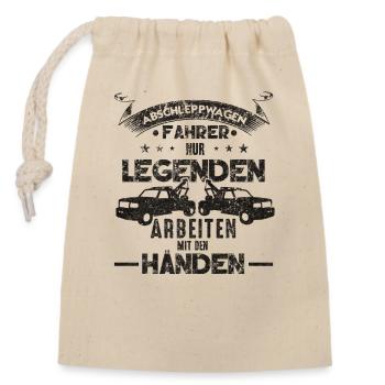 Abschleppdienst nur Legenden arbeiten mit den - Verschließbarer Geschenkbeutel aus Baumwolle (14x20cm) - Natur - Vorne