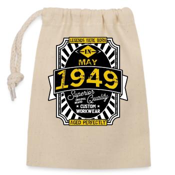 1949 MAI - Verschließbarer Geschenkbeutel aus Baumwolle (14x20cm) - Natur - Vorne