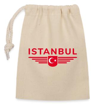 Turkey Ankara Türkiye Istanbul T Shirt Design - Closable cotton gift bag (14x20cm) - nature - Front